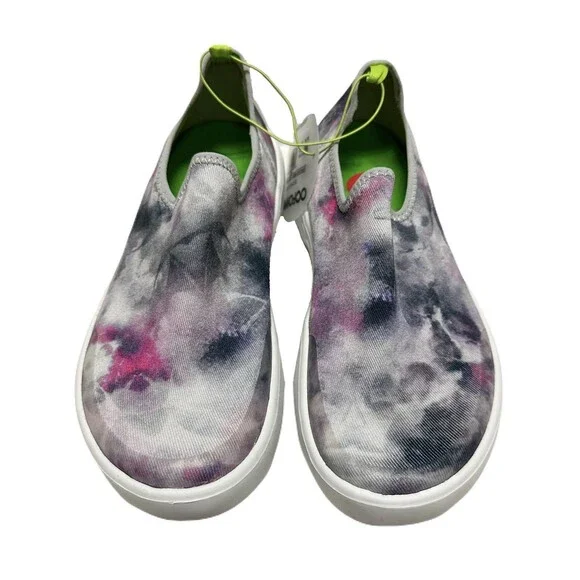 NEW Oofos Womens Size 6 OOmg Eezee Slip On Sport Recovery Shoes Tie Dye Pink - Picture 3 of 8